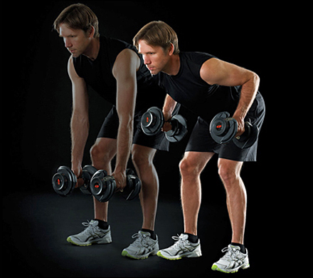 Dumbbell bent over row